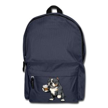 American Bully Bully Pit Bullys Bullybesitzer  - Rucksack - Navy - Vorne