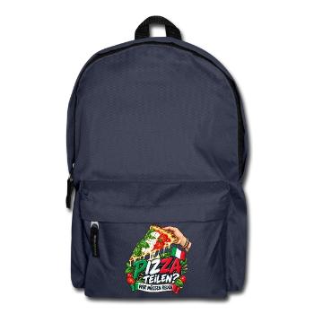 Pizza teilen? Wir müssen reden. - Rucksack - Navy - Vorne