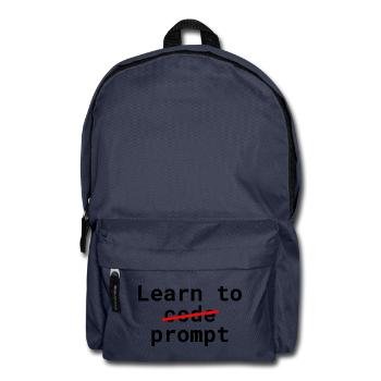 Lerne das Aufforderungsschreiben - Rucksack - Navy - Vorne