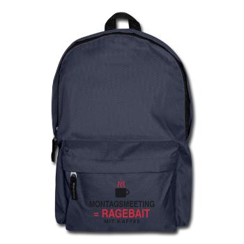 Montagsmeeting = Ragebait - Rucksack - Navy - Vorne