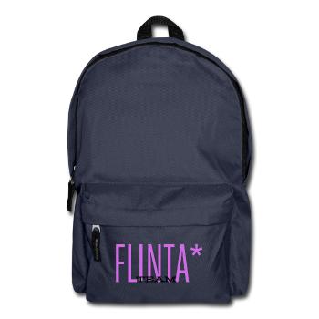 TEAM FLINTA LILA SCHRIFT FEMINISMUS QUEER  - Rucksack - Navy - Vorne