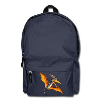 Dino mit Kopfhörer Sonnenbrille - Rucksack - Navy - Vorne