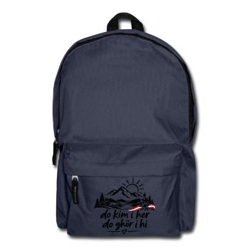 Do kim i her do ghör i hi - Heimatliebe - Rucksack - Navy - Vorne