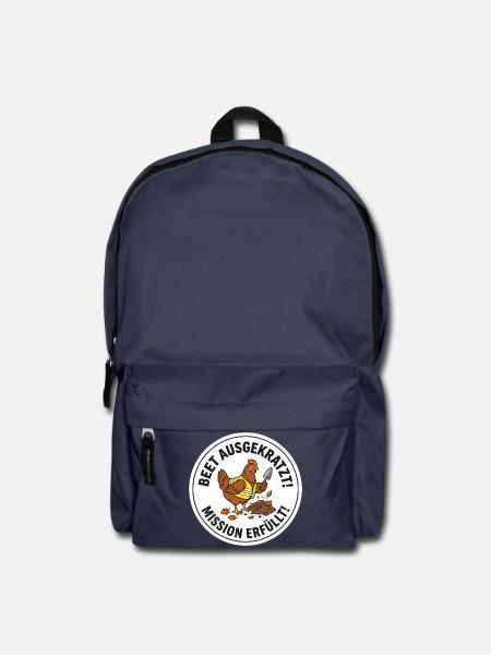 Hühnerhaltung Beet Ausgekratzt Garten Huhn Henne - Rucksack - Navy