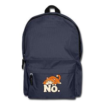 Nö – Lustige Katze mit schlechter Laune - Rucksack - Navy - Vorne