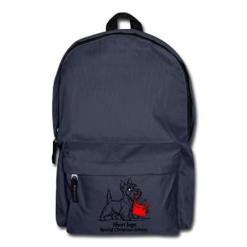 Scottish Terrier liefert Weihnachtsbriefe - Rucksack - Navy - Vorne