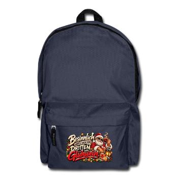 Besinnlich nach dem 3. Glühwein – Santa - Rucksack - Navy - Vorne
