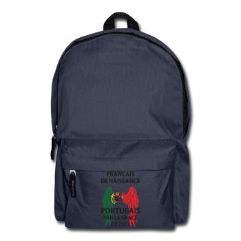 Franzose von Geburt, Portugiesisch durch die Gnade von... - Rucksack - Navy - Vorne