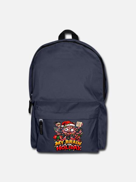 Weihnachtsgehirn im Urlaub - Rucksack - Navy