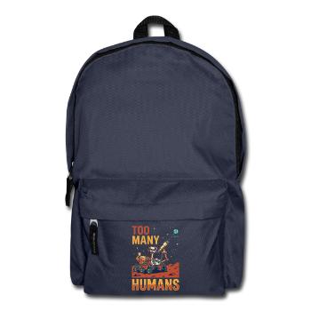 Zu viele Menschen im Weltraum - Rucksack - Navy - Vorne