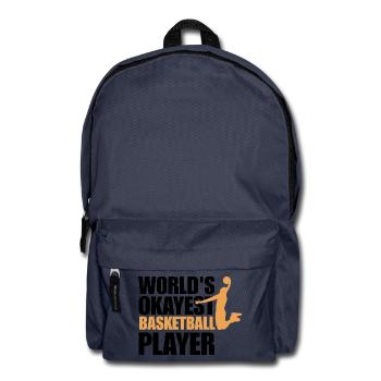 Lustiges Basketballspieler-Geschenk für Basketballspieler - Rucksack - Navy - Vorne