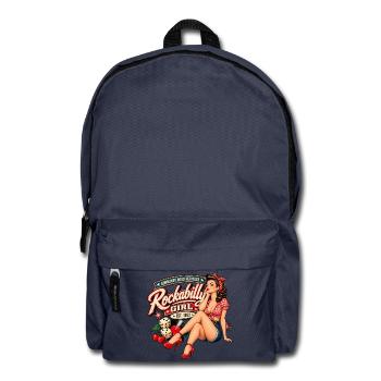 Rockabilly Pin-Up-Rucksack – Normandy Road - Rucksack - Navy - Vorne