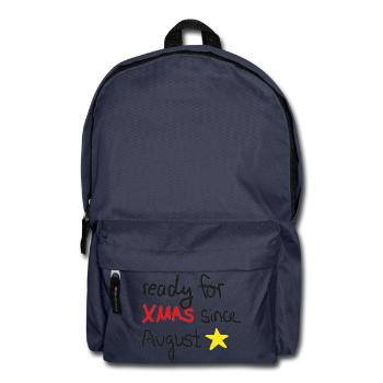 Ready for Xmas – Weihnachtsstimmung ab August - Rucksack - Navy - Vorne