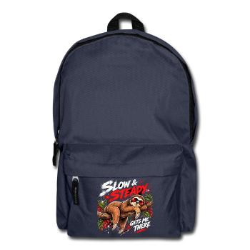 Slow & Steady Faultier - Rucksack - Navy - Vorne