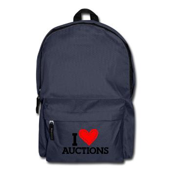 I Love Auctions - Rucksack - Navy - Vorne