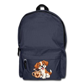 Dogs & Coffee - Rucksack - Navy - Vorne