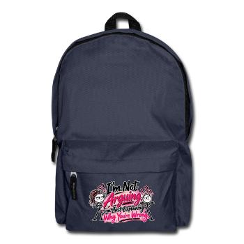 Ich streite nicht – Ich habe einfach recht! - Rucksack - Navy - Vorne