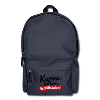 Karma Hat Kein Verfallsdatum - Rucksack - Navy - Vorne