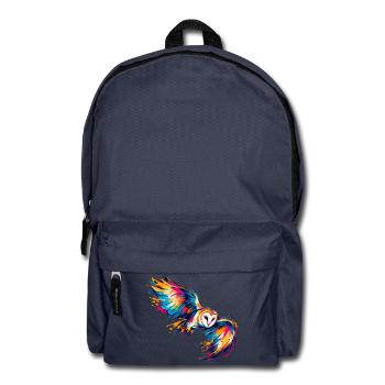 Chromatische Schleiereule - Rucksack - Navy - Vorne