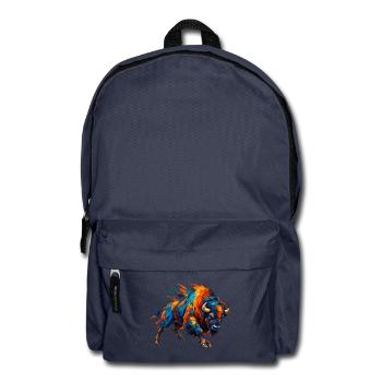 Chromatischer aufladender Bison - Rucksack - Navy - Vorne