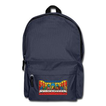 Pop-Art-Panel zum letzten Abendmahl - Rucksack - Navy - Vorne