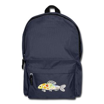 Koi-BogenBunter Spritzer - Rucksack - Navy - Vorne