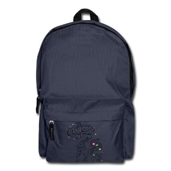 Weihnachtshuhn - Rucksack - Navy - Vorne