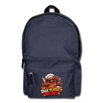 Wütender Truthahn – Der König des Thanksgiving - Rucksack - Navy - Vorne
