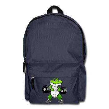 Fitness Krokodil - Rucksack - Navy - Vorne