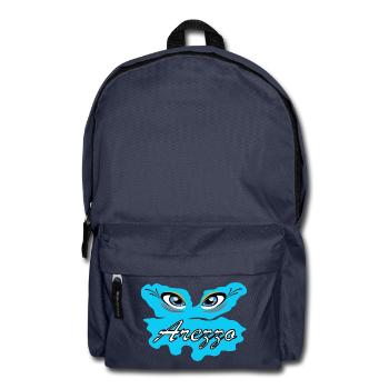 Arezza Blue Eyes-Logo auf Splash - Rucksack - Navy - Vorne