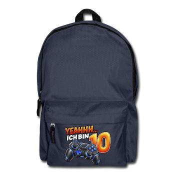 Gaming zum 10. Geburtstag – Yeahhh ich bin 10 - Rucksack - Navy - Vorne