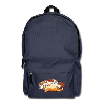 Humor-Katze – No Time I Bug - Rucksack - Navy - Vorne