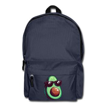 Avocado mit dunkler Sonnenbrille - Rucksack - Navy - Vorne