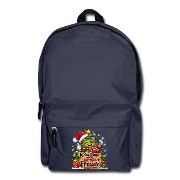 Kleine Dinge, große Freude - Rucksack - Navy - Vorne