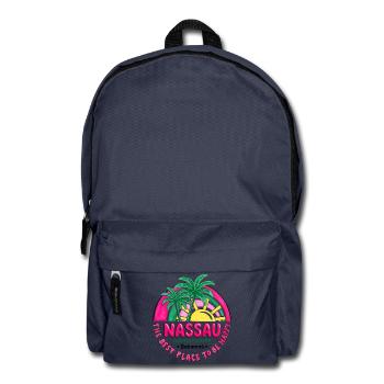 Nassau Palm Sonnenuntergangsmode für immer - Rucksack - Navy - Vorne