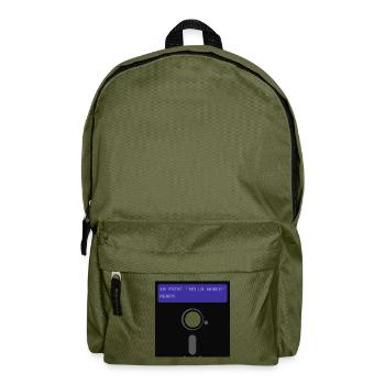 floppy disk - Backpack - olive green - Front
