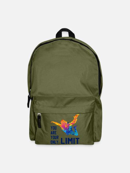 Skydive Fallschirmspringer Skydiver Freifall - Rucksack - Olivgrün