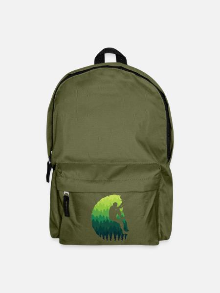 Klettern Kletterer Kinder Jungen Berge Bouldern - Rucksack - Olivgrün
