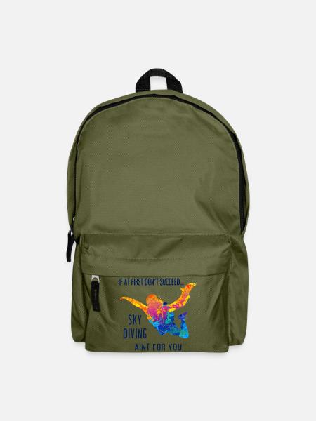 Skydive Fallschirmspringer Skydiver Freifall - Rucksack - Olivgrün