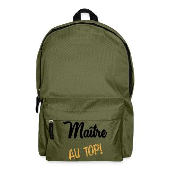MASTER. MASTER. THANK YOU. THANK YOU MASTER - Backpack - olive green - Front