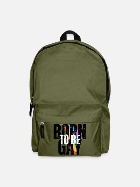 Born to be Gay - Stolz Geboren - Rucksack - Olivgrün