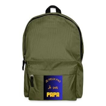 ICH KANN NICHT, ICH BIN EIN VATER - Rucksack - Olivgrün - Vorne