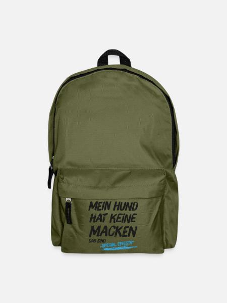 Mein Hund hat keine Macken das sind Special Effect - Rucksack - Olivgrün