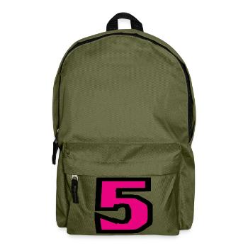 5. 5 JAHRE. 5-JÄHRIGES JUBILÄUM. 5-JÄHRIGES JUBILÄUM. 5. - Rucksack - Olivgrün - Vorne