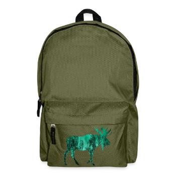 Elch - Rucksack - Olivgrün - Vorne