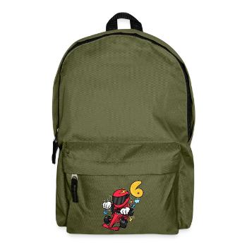 Flinker Kartpilot Geburtstagsparty - Rucksack - Olivgrün - Vorne