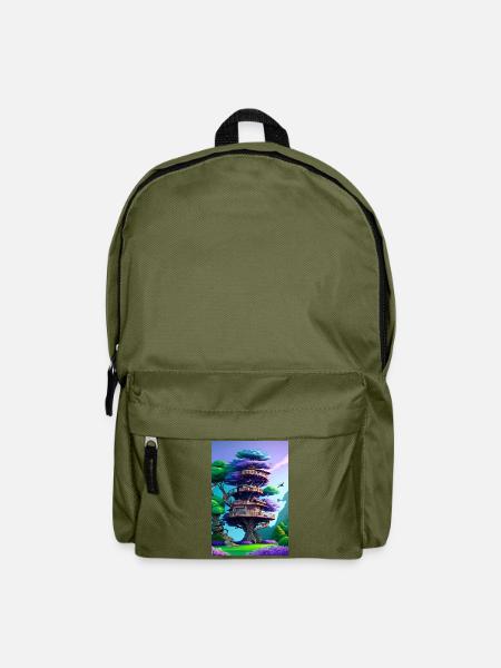 Treehouse Purple - Rucksack - Olivgrün