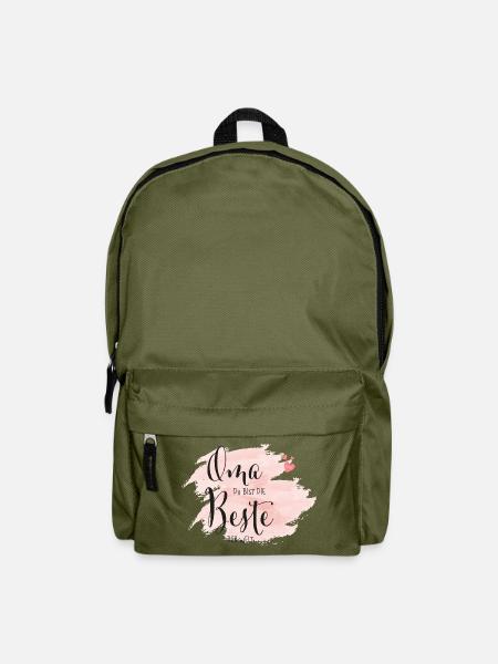Grandma you are the best in the world - Backpack - olive green
