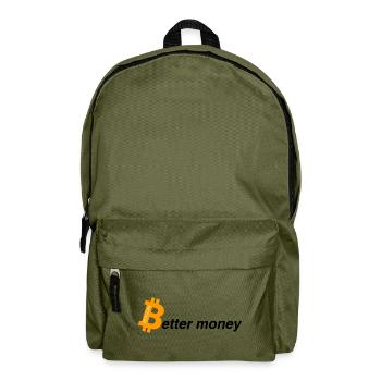 Better money - Rucksack - Olivgrün - Vorne