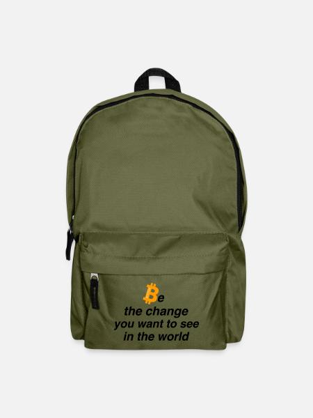 Be the change - Rucksack - Olivgrün